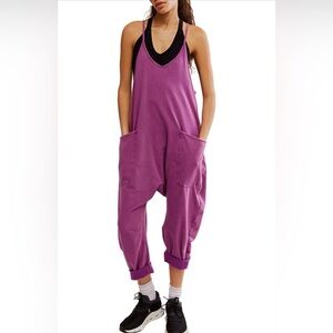 FP Movement Hot Shot Onesie in Deep Mulberry Large nwt